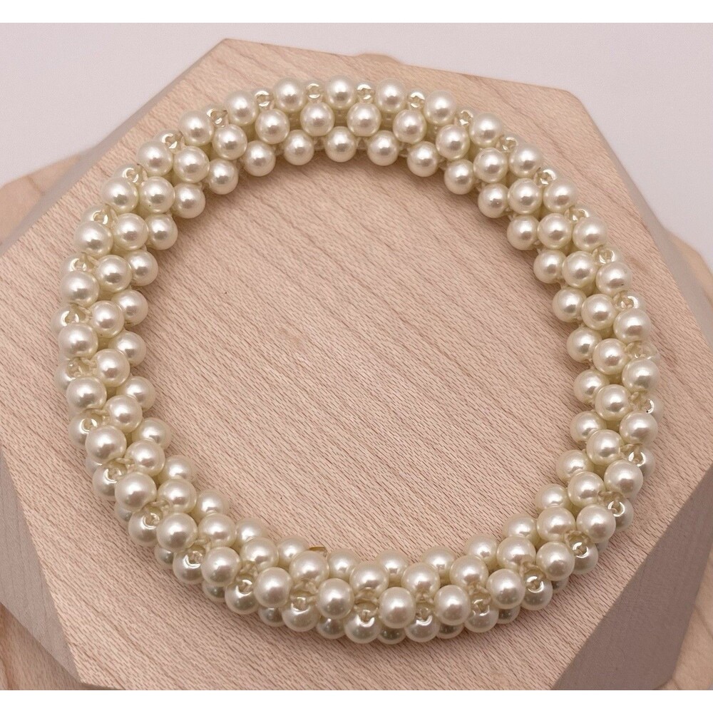 Stretchy Off White Faux Pearl Bracelet Women’s Jewelry